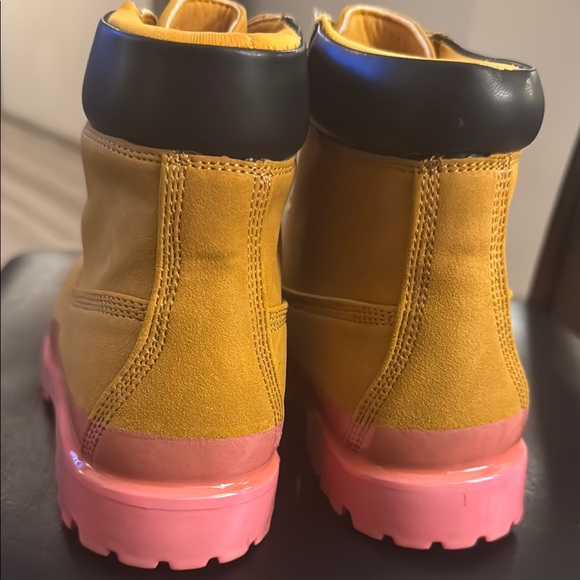 CAPE ROBBIN ❣️ Gretna Color-Block Lace-up Boots - Pink ❣️BRAND NEW❣️ - Picture 13 of 16